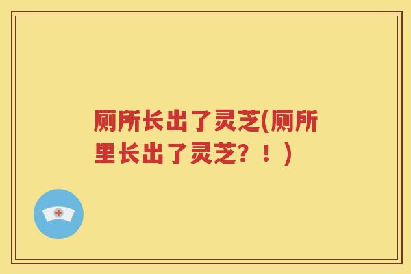厕所长出了灵芝(厕所里长出了灵芝？！)