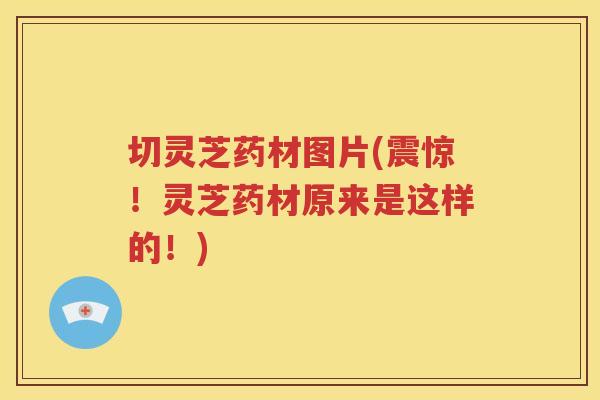 切灵芝药材图片(震惊！灵芝药材原来是这样的！)