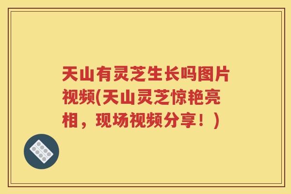 天山有灵芝生长吗图片视频(天山灵芝惊艳亮相，现场视频分享！)