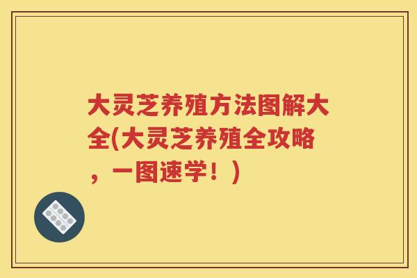 大灵芝养殖方法图解大全(大灵芝养殖全攻略，一图速学！)