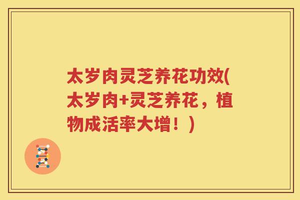 太岁肉灵芝养花功效(太岁肉+灵芝养花，植物成活率大增！)