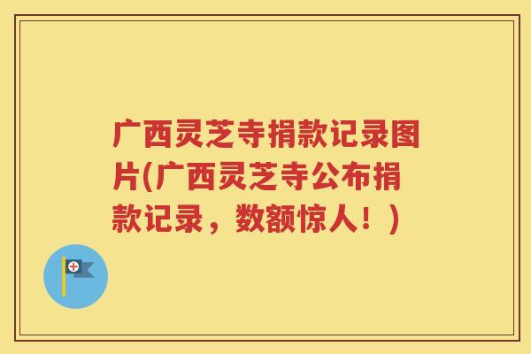 广西灵芝寺捐款记录图片(广西灵芝寺公布捐款记录，数额惊人！)