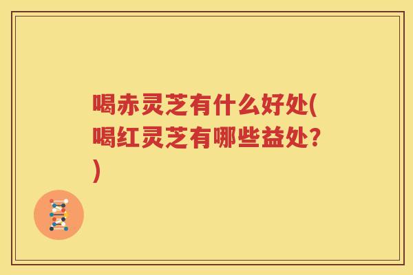 喝赤灵芝有什么好处(喝红灵芝有哪些益处？)