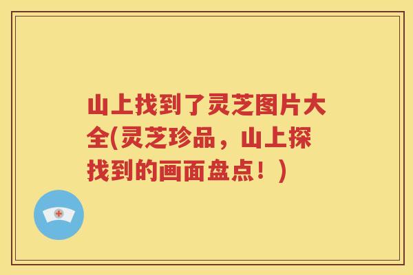 山上找到了灵芝图片大全(灵芝珍品，山上探找到的画面盘点！)