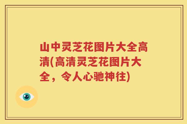 山中灵芝花图片大全高清(高清灵芝花图片大全，令人心驰神往)