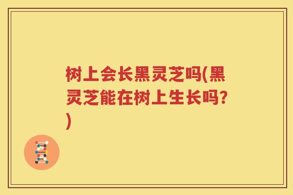树上会长黑灵芝吗(黑灵芝能在树上生长吗？)