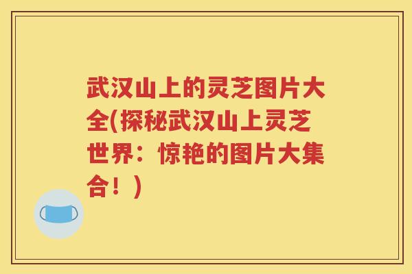 武汉山上的灵芝图片大全(探秘武汉山上灵芝世界：惊艳的图片大集合！)