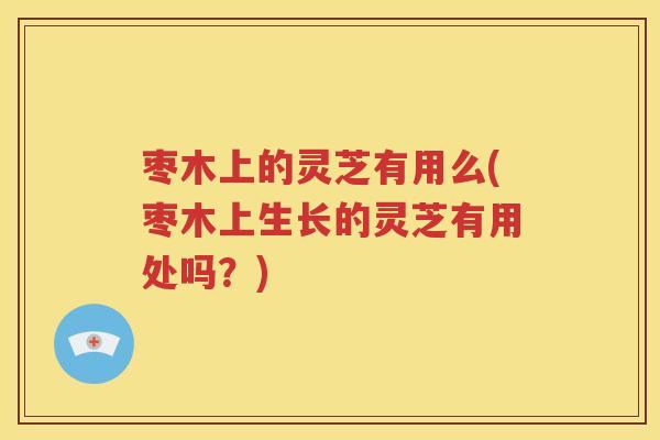 枣木上的灵芝有用么(枣木上生长的灵芝有用处吗？)