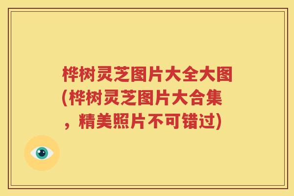 桦树灵芝图片大全大图(桦树灵芝图片大合集，精美照片不可错过)