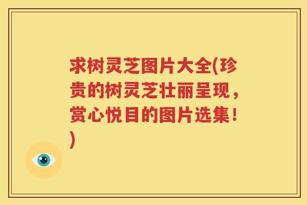 求树灵芝图片大全(珍贵的树灵芝壮丽呈现，赏心悦目的图片选集！)