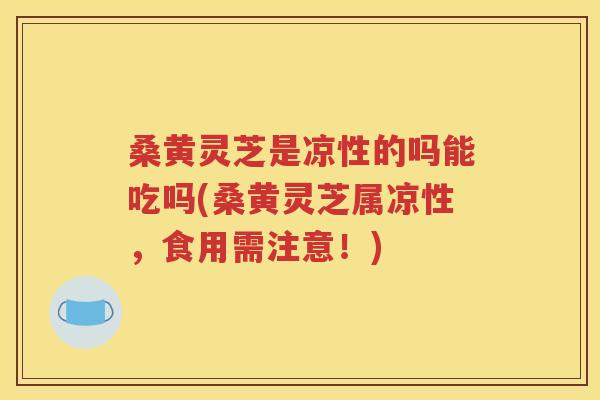 桑黄灵芝是凉性的吗能吃吗(桑黄灵芝属凉性，食用需注意！)