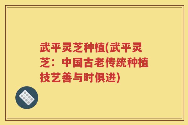 武平灵芝种植(武平灵芝：中国古老传统种植技艺善与时俱进)