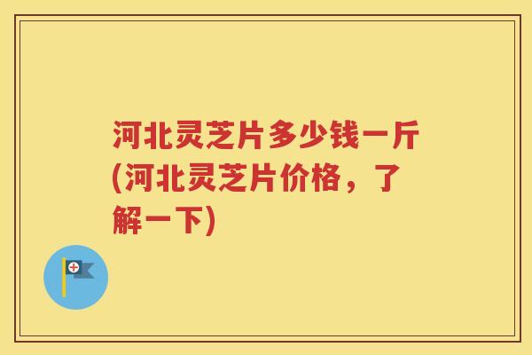 河北灵芝片多少钱一斤(河北灵芝片价格，了解一下)