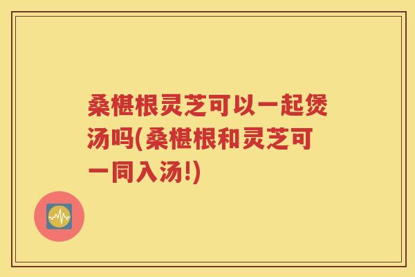 桑椹根灵芝可以一起煲汤吗(桑椹根和灵芝可一同入汤!)