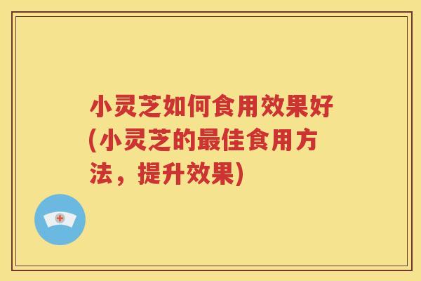 小灵芝如何食用效果好(小灵芝的最佳食用方法，提升效果)