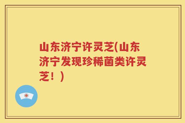 山东济宁许灵芝(山东济宁发现珍稀菌类许灵芝！)