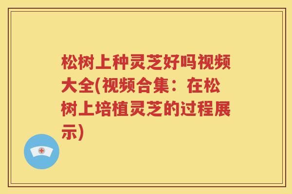 松树上种灵芝好吗视频大全(视频合集：在松树上培植灵芝的过程展示)