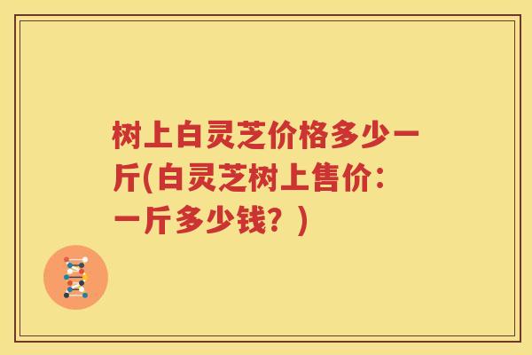 树上白灵芝价格多少一斤(白灵芝树上售价：一斤多少钱？)