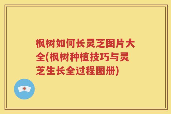 枫树如何长灵芝图片大全(枫树种植技巧与灵芝生长全过程图册)