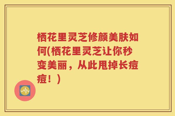 栖花里灵芝修颜美肤如何(栖花里灵芝让你秒变美丽，从此甩掉长痘痘！)