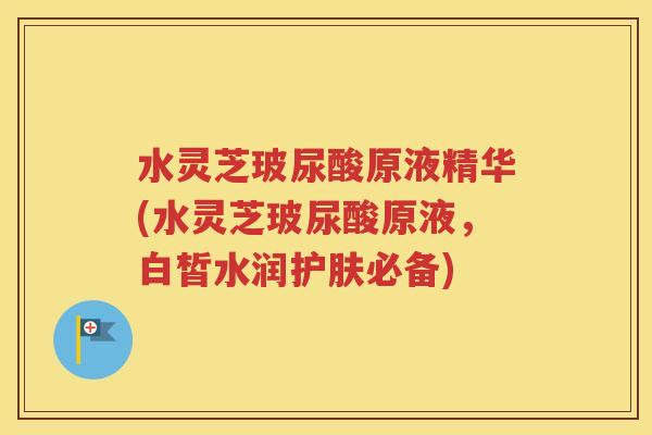水灵芝玻尿酸原液精华(水灵芝玻尿酸原液，白皙水润护肤必备)