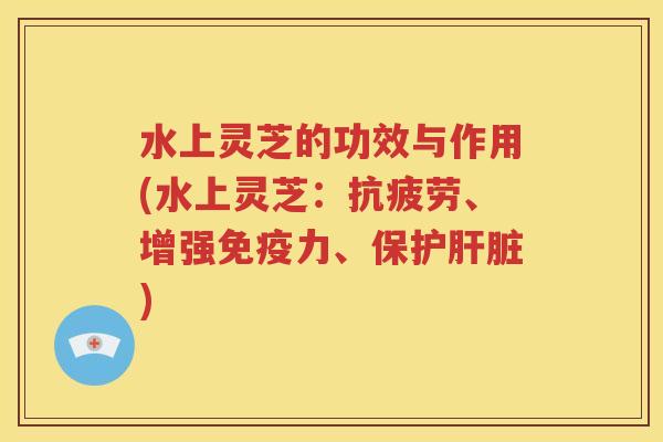 水上灵芝的功效与作用(水上灵芝：抗疲劳、增强免疫力、保护肝脏)