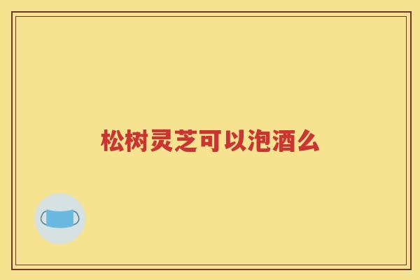松树灵芝可以泡酒么