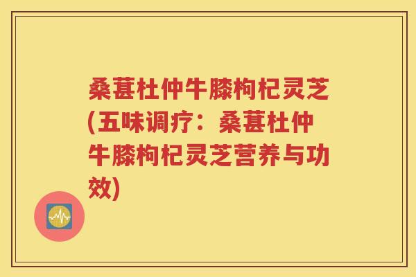 桑葚杜仲牛膝枸杞灵芝(五味调疗：桑葚杜仲牛膝枸杞灵芝营养与功效)