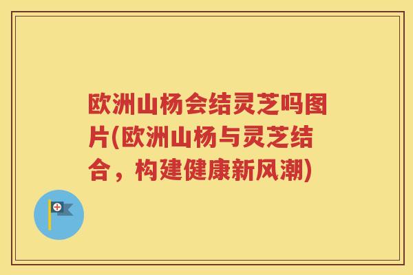 欧洲山杨会结灵芝吗图片(欧洲山杨与灵芝结合，构建健康新风潮)
