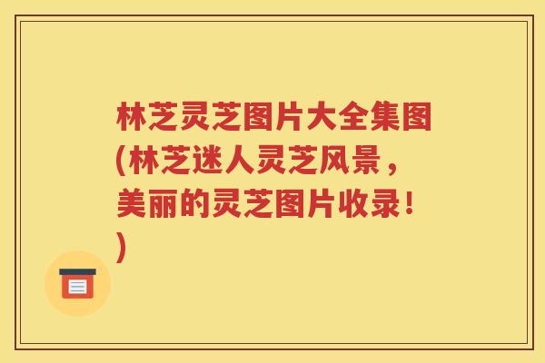 林芝灵芝图片大全集图(林芝迷人灵芝风景，美丽的灵芝图片收录！)