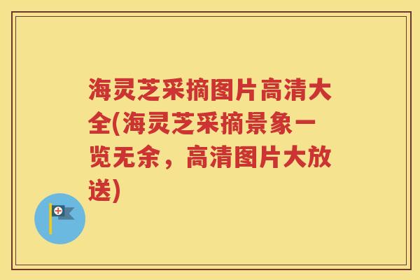 海灵芝采摘图片高清大全(海灵芝采摘景象一览无余，高清图片大放送)