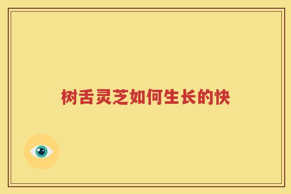 树舌灵芝如何生长的快