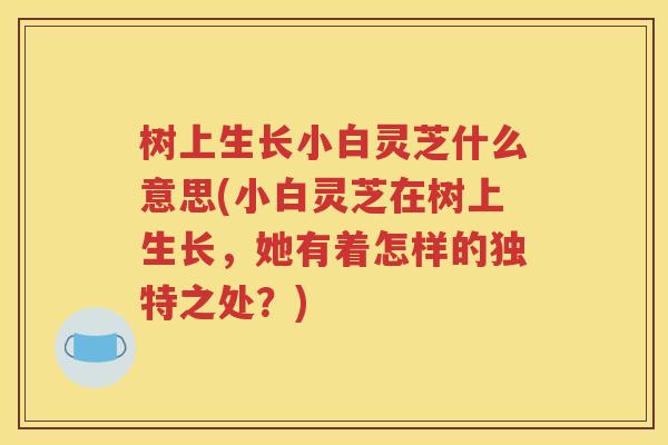 树上生长小白灵芝什么意思(小白灵芝在树上生长，她有着怎样的独特之处？)