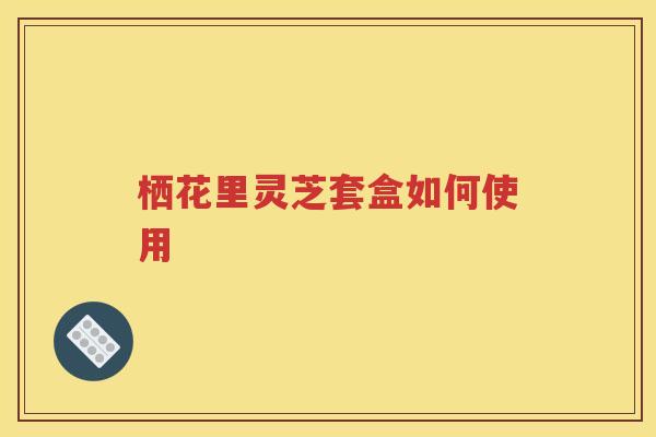 栖花里灵芝套盒如何使用