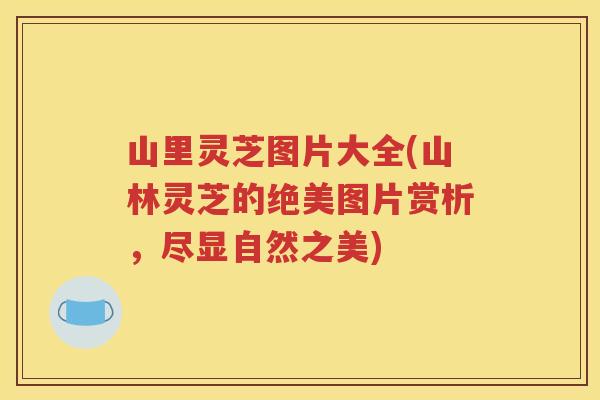 山里灵芝图片大全(山林灵芝的绝美图片赏析，尽显自然之美)