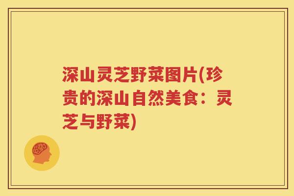 深山灵芝野菜图片(珍贵的深山自然美食：灵芝与野菜)