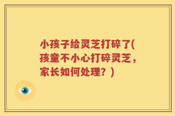小孩子给灵芝打碎了(孩童不小心打碎灵芝，家长如何处理？)