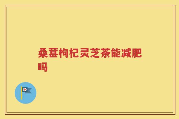 桑葚枸杞灵芝茶能减肥吗