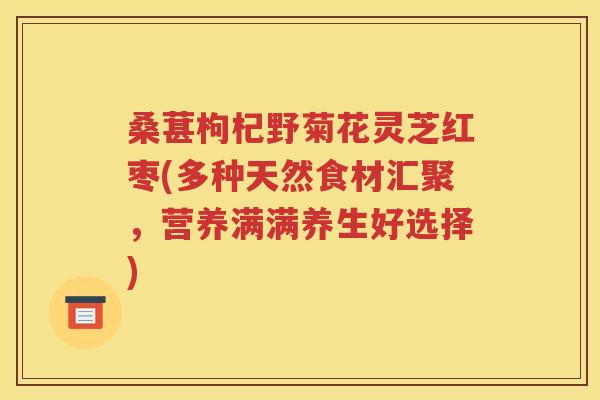 桑葚枸杞野菊花灵芝红枣(多种天然食材汇聚，营养满满养生好选择)