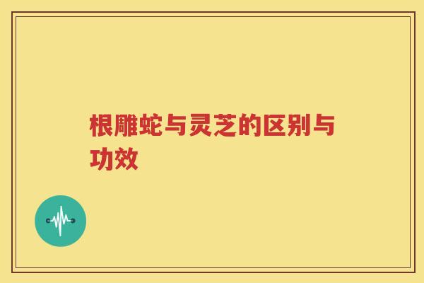 根雕蛇与灵芝的区别与功效