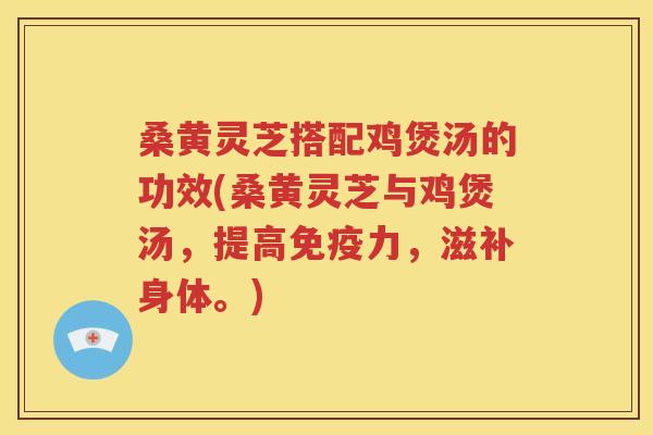 桑黄灵芝搭配鸡煲汤的功效(桑黄灵芝与鸡煲汤，提高免疫力，滋补身体。)