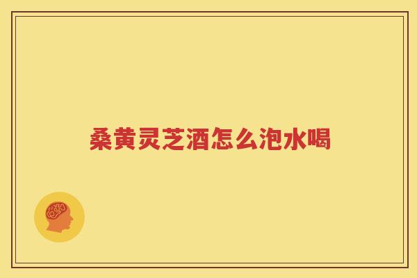 桑黄灵芝酒怎么泡水喝