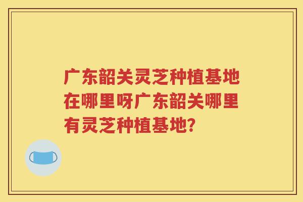 广东韶关灵芝种植基地在哪里呀广东韶关哪里有灵芝种植基地？