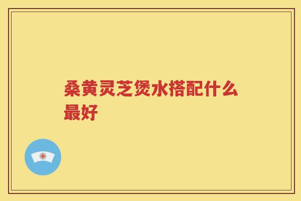 桑黄灵芝煲水搭配什么最好