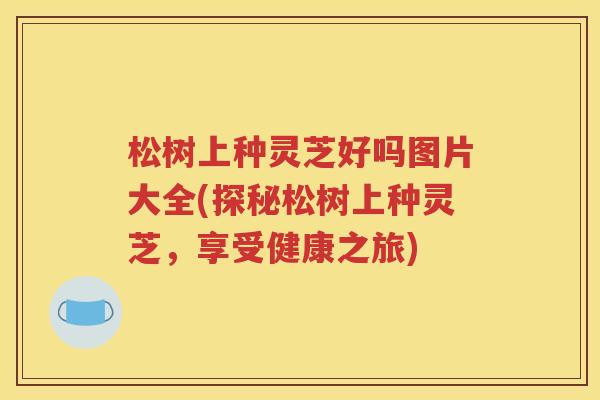 松树上种灵芝好吗图片大全(探秘松树上种灵芝，享受健康之旅)