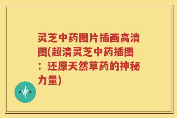 灵芝中药图片插画高清图(超清灵芝中药插图：还原天然草药的神秘力量)