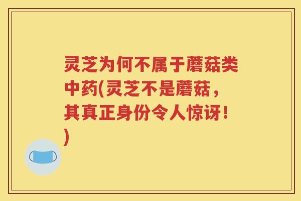 灵芝为何不属于蘑菇类中药(灵芝不是蘑菇，其真正身份令人惊讶！)