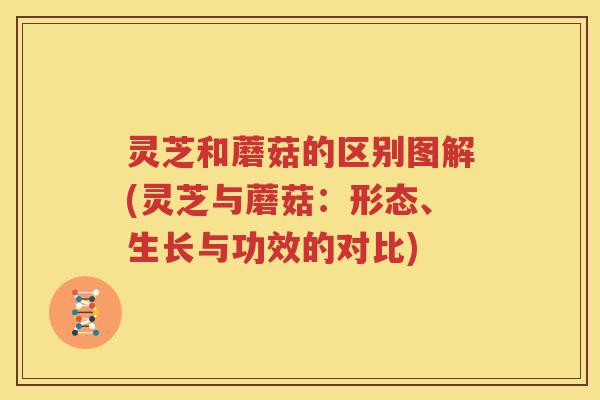 灵芝和蘑菇的区别图解(灵芝与蘑菇：形态、生长与功效的对比)