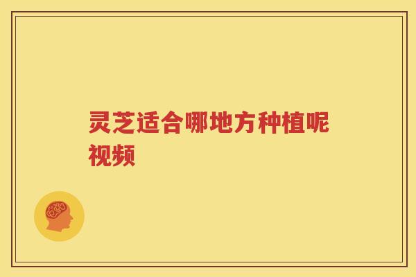 灵芝适合哪地方种植呢视频