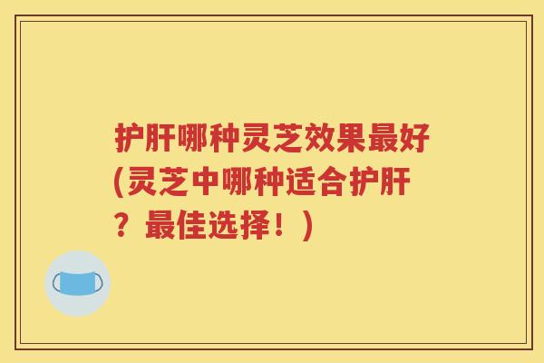 护肝哪种灵芝效果最好(灵芝中哪种适合护肝？最佳选择！)